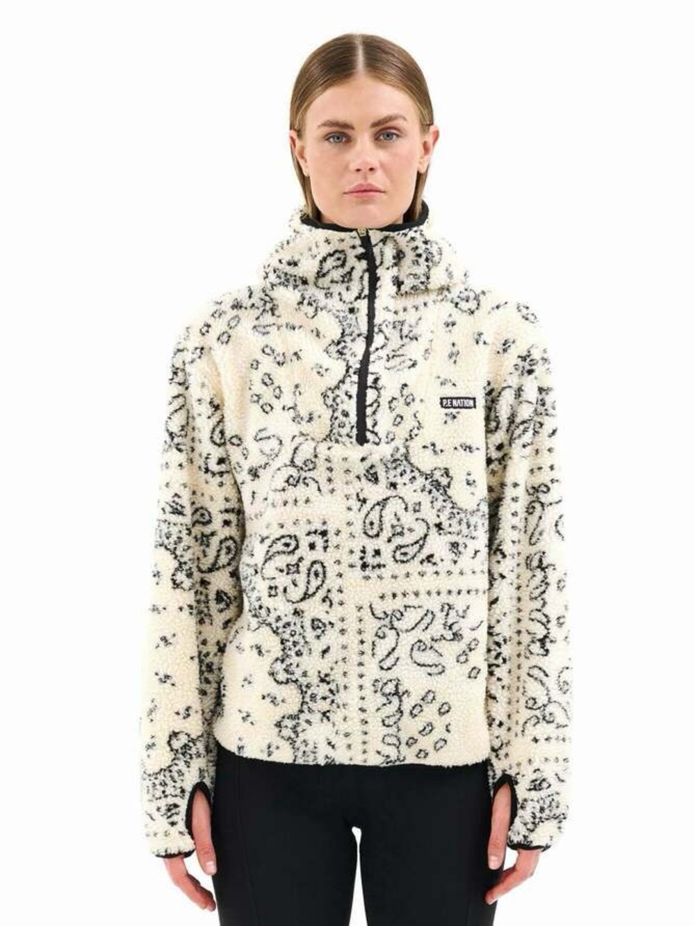 P.E NATION ANDORRA HOODIE IN BANDANA PRINT